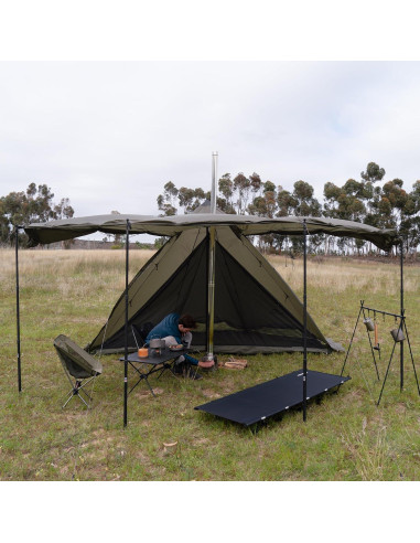 Tienda Teepee Naturehike Ranch Fire 6 Personas Impermeable