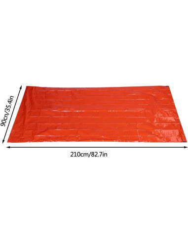 Saco de dormir Shanrya compacto para camping 210x90cm naranja