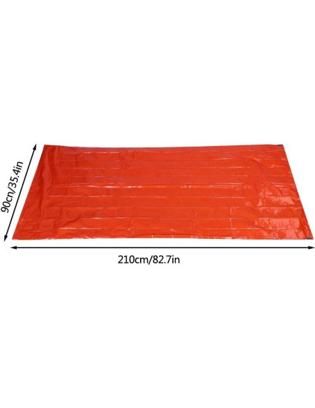 Saco de dormir Shanrya compacto para camping 210x90cm naranja