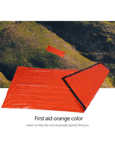 Saco de dormir Shanrya compacto para camping 210x90cm naranja