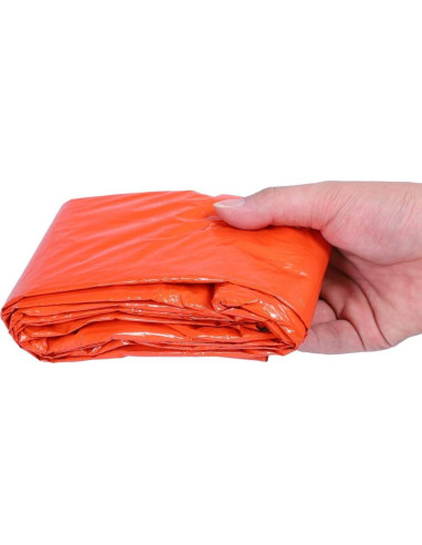 Saco de dormir Shanrya compacto para camping 210x90cm naranja