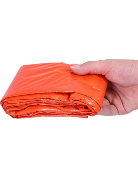 Saco de dormir Shanrya compacto para camping 210x90cm naranja