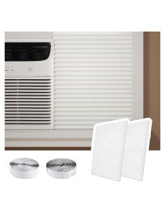 Panel Aislante Lateral Aire Acondicionado SZKXMJ 2 Piezas 27.94x43.18cm Blanco
