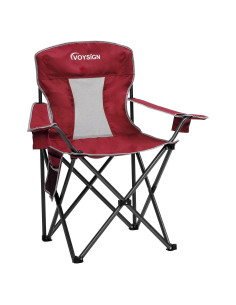 Silla de Camping Plegable VOYSIGN Rojo Malla 147 kg