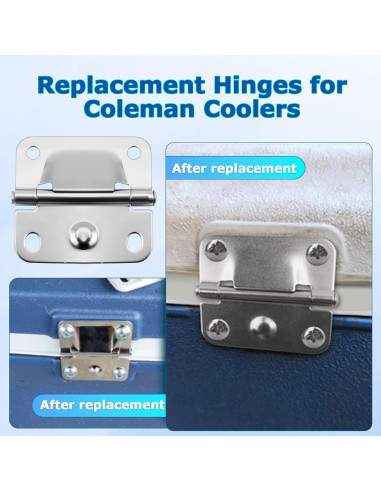 Bisagra de Acero Inoxidable PWEOW para Cooler Coleman 5235 6262