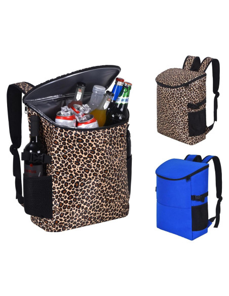Mochila Cooler Aislada XINFULLWOL 21L Impermeable Leopardo