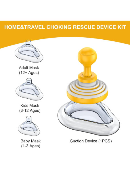 Dispositivo de Succión de Rescate AnGeer Plegable para Niños y Adultos Dispositivo de Succión de Rescate AnGeer Plegable para Niños y Adultos