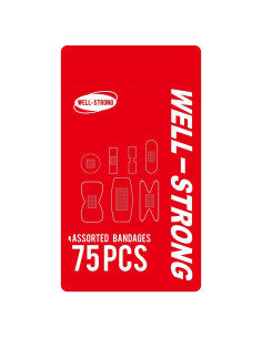 Kit de Primeros Auxilios WELL-STRONG 75PCS Vendas Variadas
