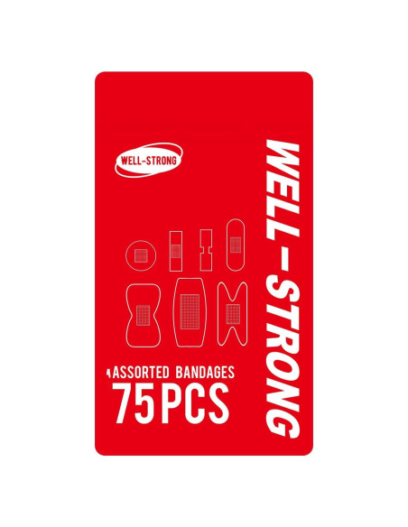 Kit de Primeros Auxilios WELL-STRONG 75PCS Vendas Variadas
