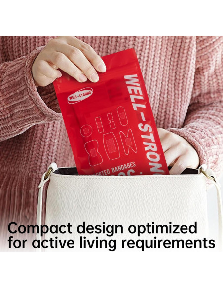 Kit de Primeros Auxilios WELL-STRONG 75PCS Vendas Variadas