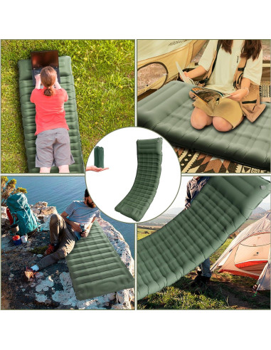 Colchoneta de Camping OPL5 Inflable Ultraligera con Almohada