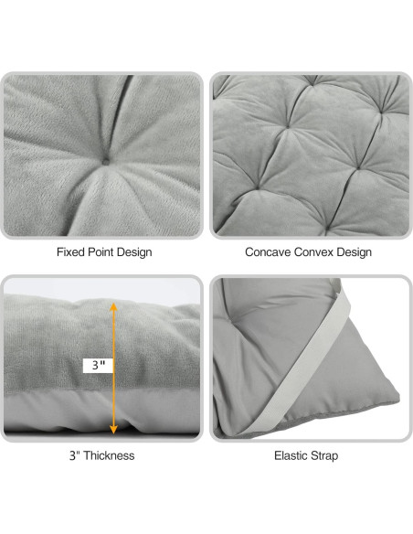 Almohadilla de Camping REDCAMP 190.5x71.1cm Suave y Gruesa