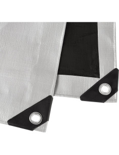 Cubierta de lona impermeable Amazon Basics 6.1x6.1m 10mil 2