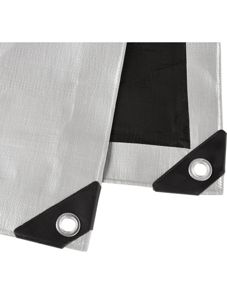 Cubierta de lona impermeable Amazon Basics 6.1x6.1m 10mil