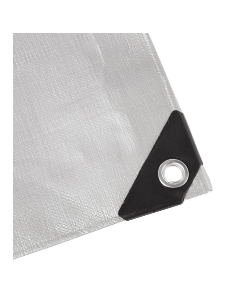 Cubierta de lona impermeable Amazon Basics 6.1x6.1m 10mil