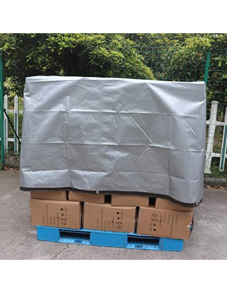 Cubierta de lona impermeable Amazon Basics 6.1x6.1m 10mil
