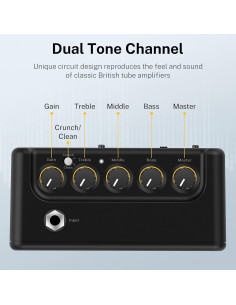 Amplificador de guitarra eléctrica Donner DA-10 5W portátil 2