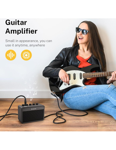 Amplificador de guitarra eléctrica Donner DA-10 5W portátil
