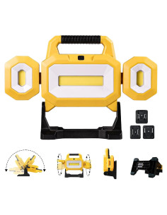 Luz de Trabajo LED Inalámbrica VERVEWAVE 60W 6500LM 20V