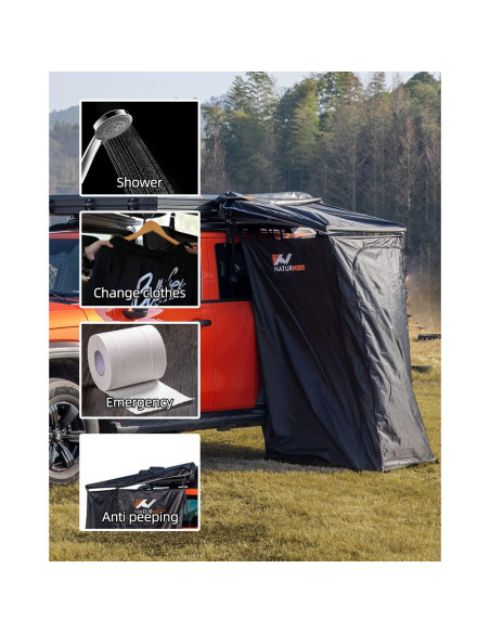 Tienda de Ducha Portátil BAMACAR RTT para Camping SUV 199 cm