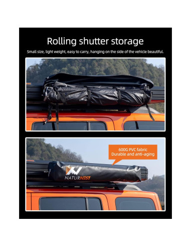 Tienda de Ducha Portátil BAMACAR RTT para Camping SUV 199 cm