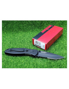 Cuchillo KERSHAW Tanto Blur 8.57 cm Serrado Aluminio Negro