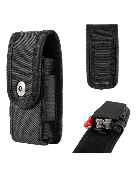 Funda de Multiherramienta QEES para Cinturón de Nylon Negro