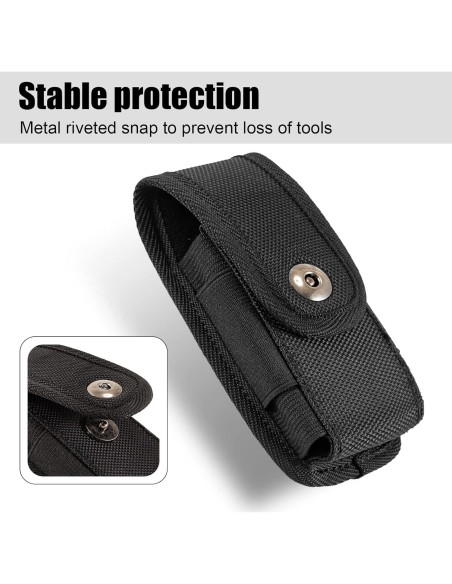 Funda de Multiherramienta QEES para Cinturón de Nylon Negro