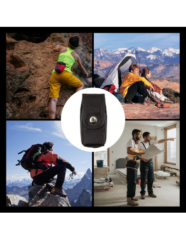 Funda de Multiherramienta QEES para Cinturón de Nylon Negro