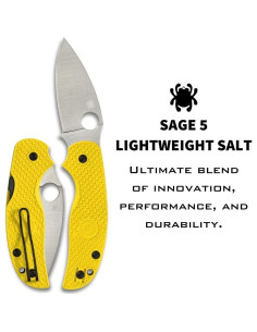 Cuchillo Plegable Spyderco Sage 5 Salt 7.62 cm Acero MagnaCut 2