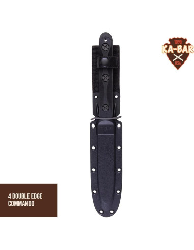 Cuchillo de combate KA-BAR EK44 con funda 32.1 cm