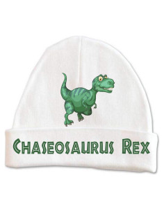 Gorro Personalizado T-Rex Dino para Bebé 0-3 meses