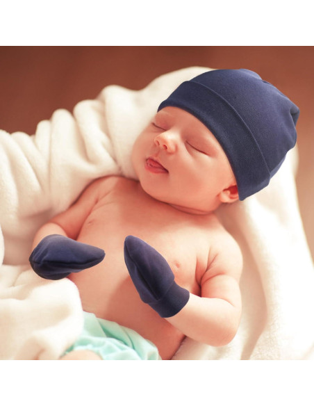 Conjunto de Gorro y Manoplas para Bebés BQUBO - 6 Piezas
