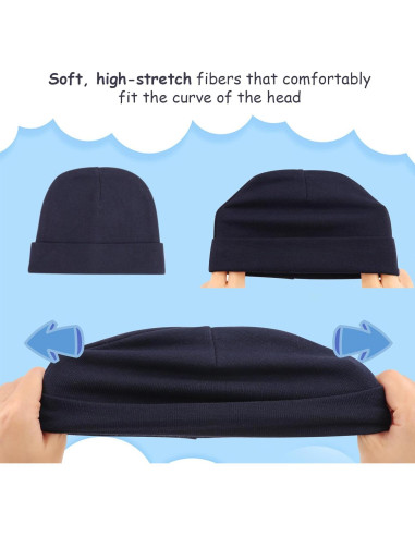 Conjunto de Gorro y Manoplas para Bebés BQUBO - 6 Piezas