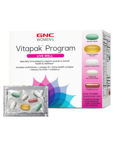 Vitapak Live Well GNC para Mujeres - 5 en 1, 30 Porciones