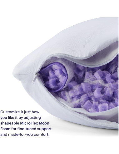 Almohada Estándar Púrpura GelFlex Grid y Espuma MicroFlex