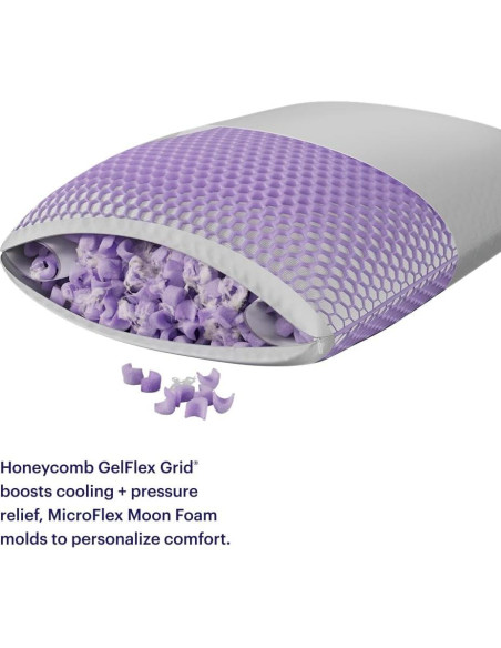 Almohada Estándar Púrpura GelFlex Grid y Espuma MicroFlex Almohada Estándar Púrpura GelFlex Grid y Espuma MicroFlex