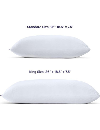 Almohada Estándar Púrpura GelFlex Grid y Espuma MicroFlex