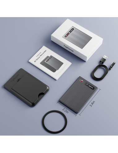 Grabadora de Voz Digital AI Tophorse NOTE-1 64GB Negra