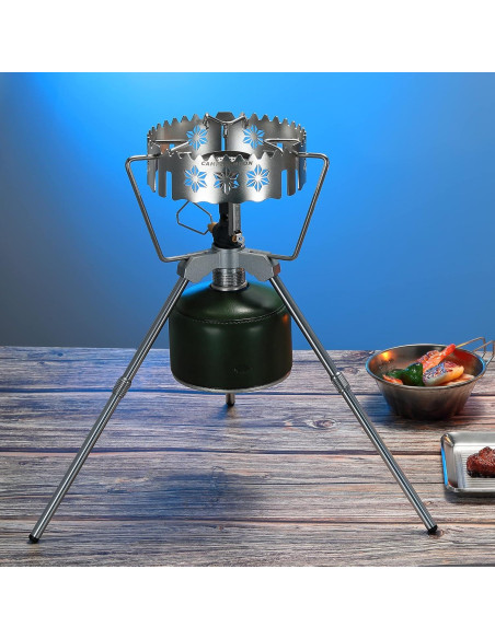 Estante de Cocina Campingmoon para Mochileros Z01 con Adaptador Estante de Cocina Campingmoon para Mochileros Z01 con Adaptador