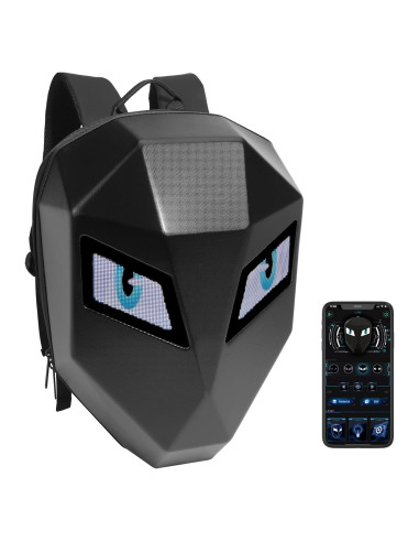 Mochila LED Inteligente para Laptop Hf-t5, Impermeable, 35L