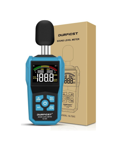Medidor de Decibelios DURFICST SL720C con Pantalla LCD Color