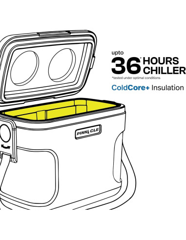 Mini Cooler Pinnacle 8 Litros con Divisor Inteligente Azul
