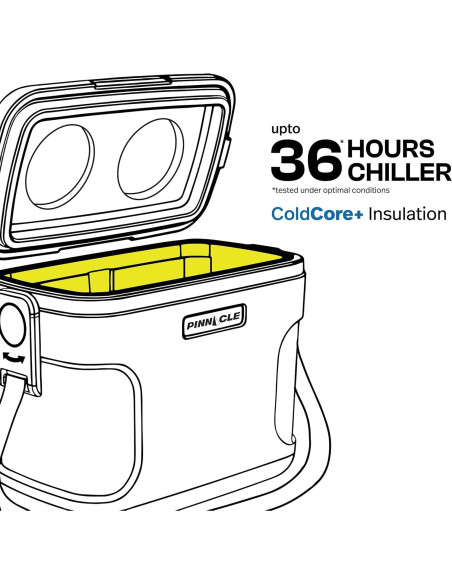 Mini Cooler Pinnacle 8 Litros con Divisor Inteligente Azul