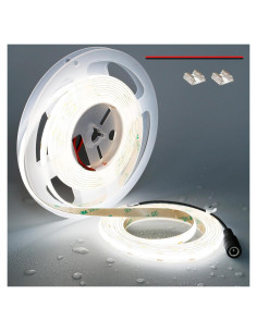 Tira LED COB 12V TOPAI 5000K 5M IP65 Alta Densidad 480LEDs