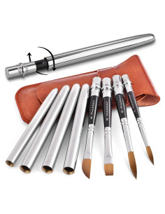 Set de Pinceles de Acuarela de Sable Fuumuui 4pcs Viaje