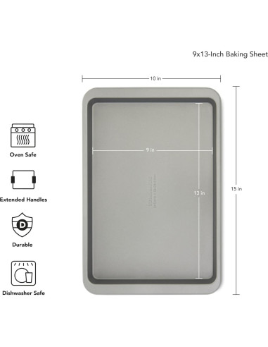 Bandeja para Hornear KitchenAid 23x33cm Antiadherente Plata