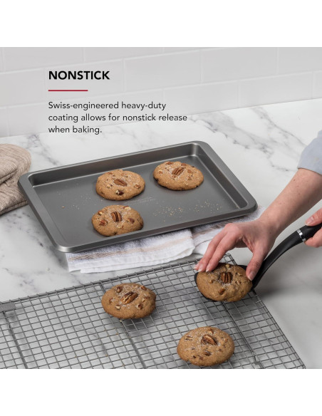 Bandeja para Hornear KitchenAid 23x33cm Antiadherente Plata