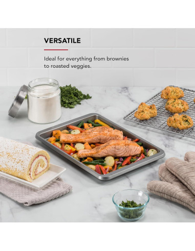Bandeja para Hornear KitchenAid 23x33cm Antiadherente Plata