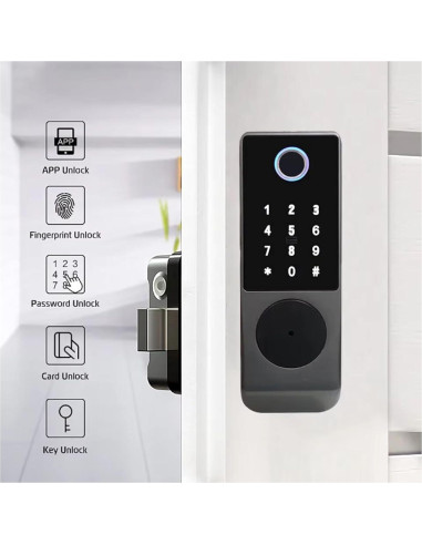 Cerradura Inteligente We Technology R03YDFP Biométrica y Teclado